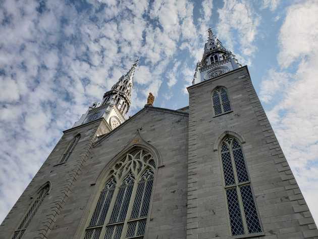 Outside of the church