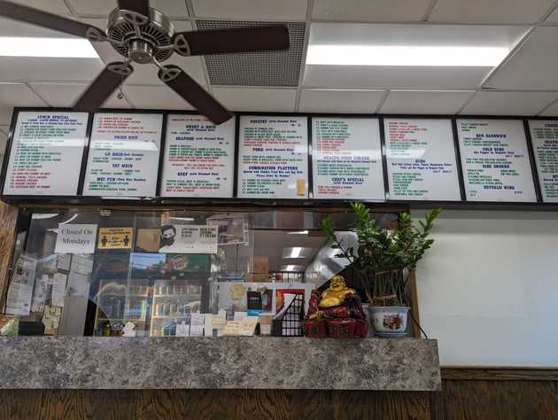 Only part of the menu would fit in the picture