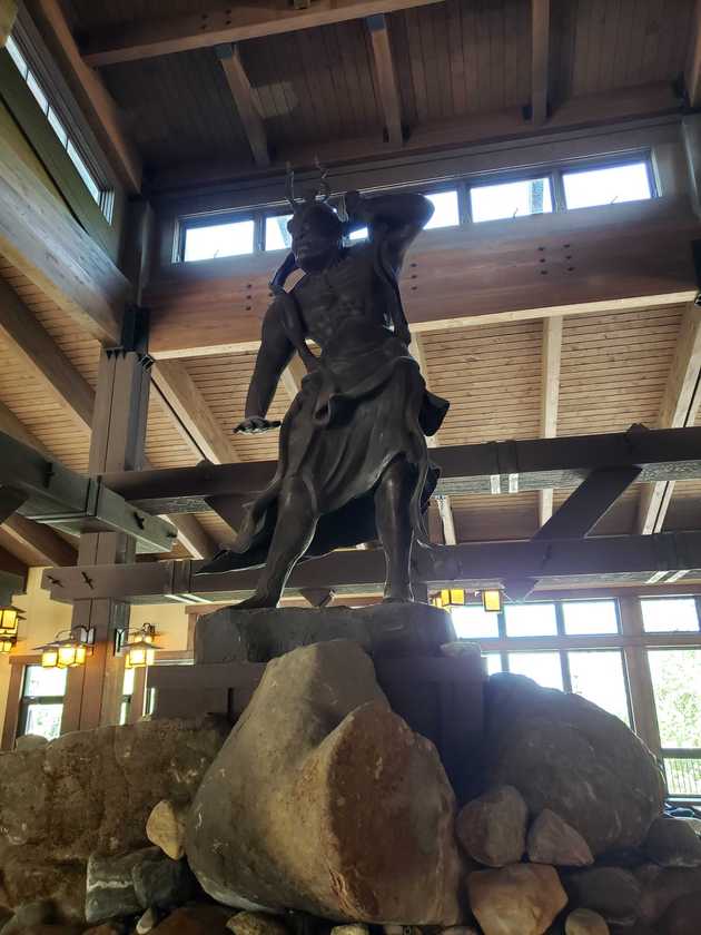 Lobby statue
