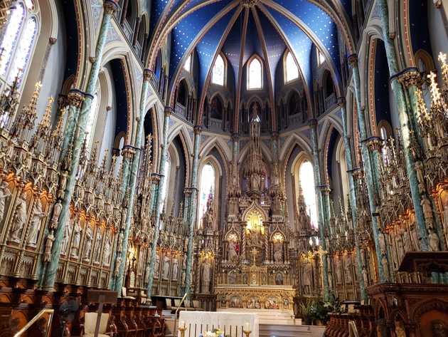 Further inside the church