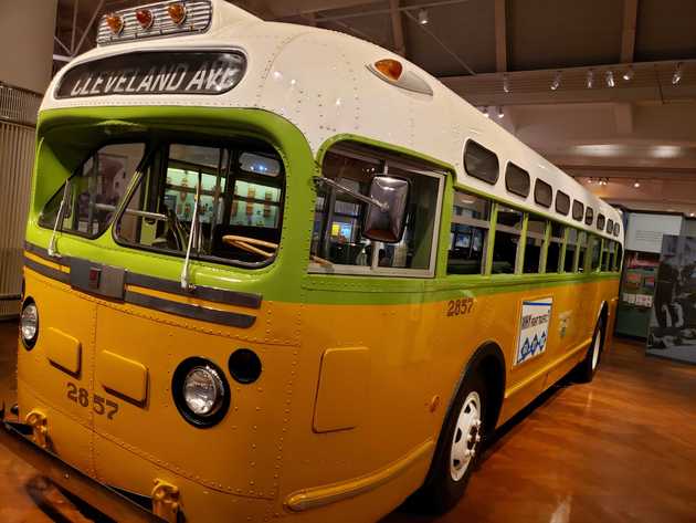 The bus Rosa Parks took her stand on, by sitting
