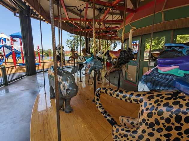 Endangered animal carousel
