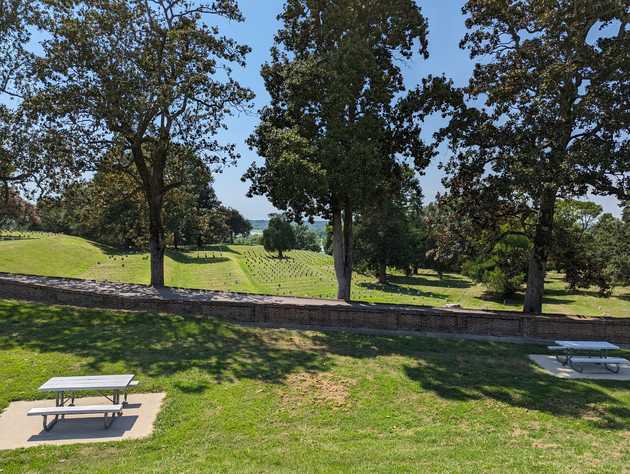 The previously mentioned cemetery