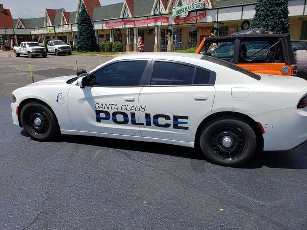 Santa Claus Police. Look at the little santa!