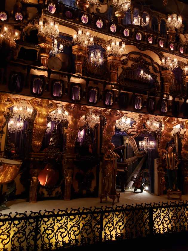 A concert hall of self-playing instruments