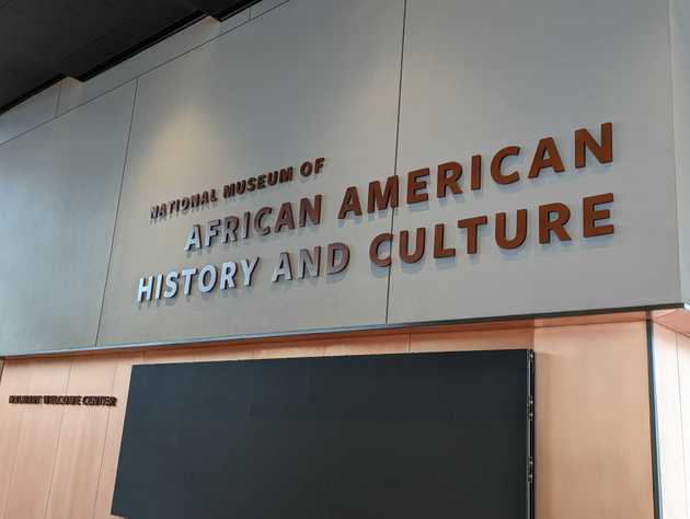 Sign for the National Museum of African American History and Culture