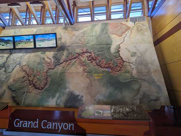 A little diorama thing of the Grand Canyon